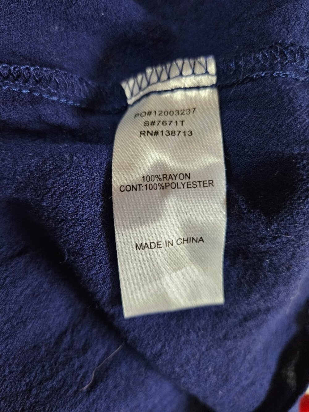 Doe & Rae Blue Blouse Size M - Picture 4 of 4